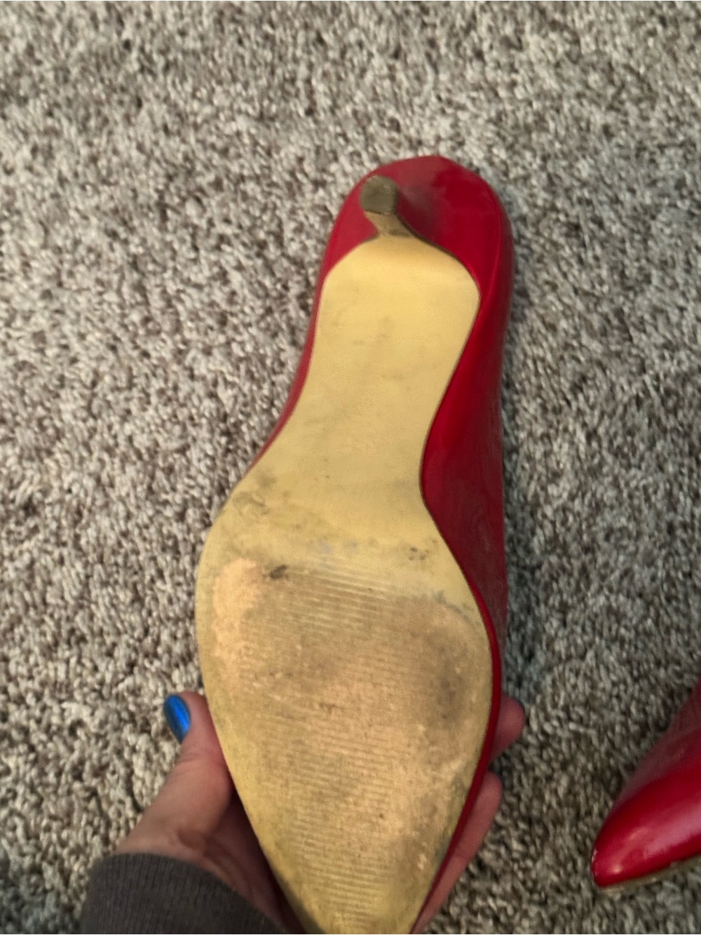 BCBGeneration Red Pointed-Toe Pumps - Picture 4 of 4